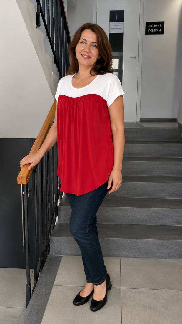 Фото відгуку: червона Breeze Tunic